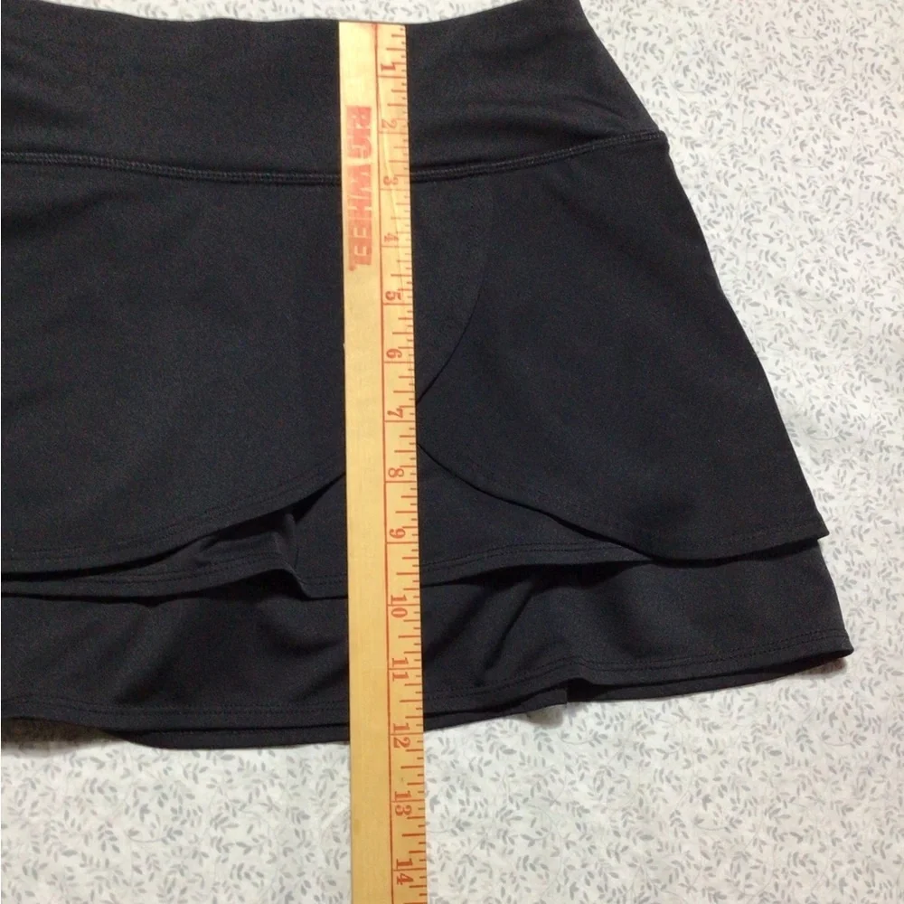 Athleta Skort‎ Tennis Running Golf Black Rear Zipper Pocket Size XS